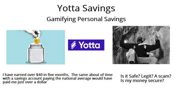 An image compairing Yotta savings to an average bank. Links to a full review of Yotta Savings